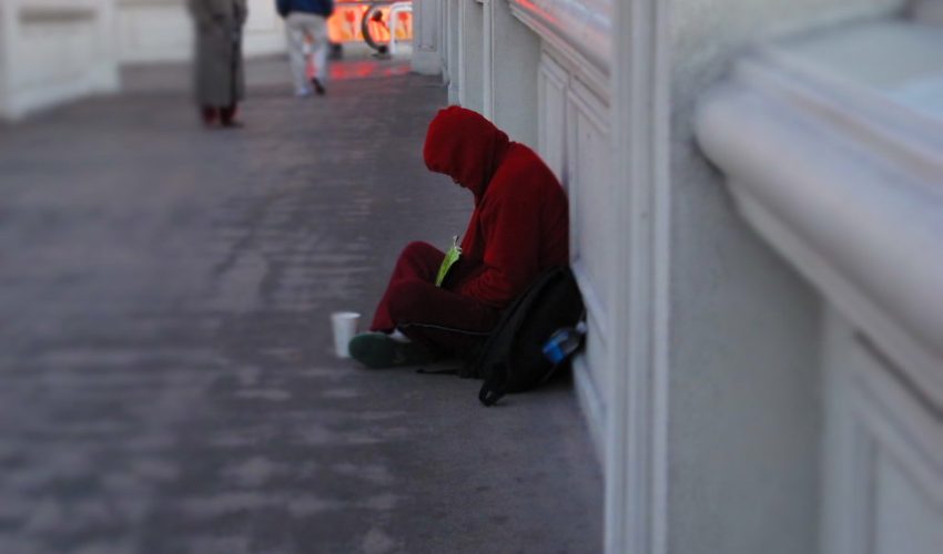 Homeless man.