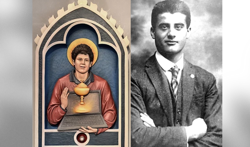 Carlo Acutis ( à gauche ) et Pier Giorgio Frassati