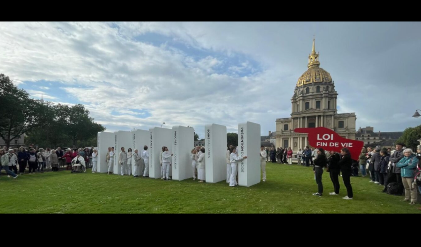 photo du happening de mai 2024 organisé par Alliance Vita @tribunechretienne