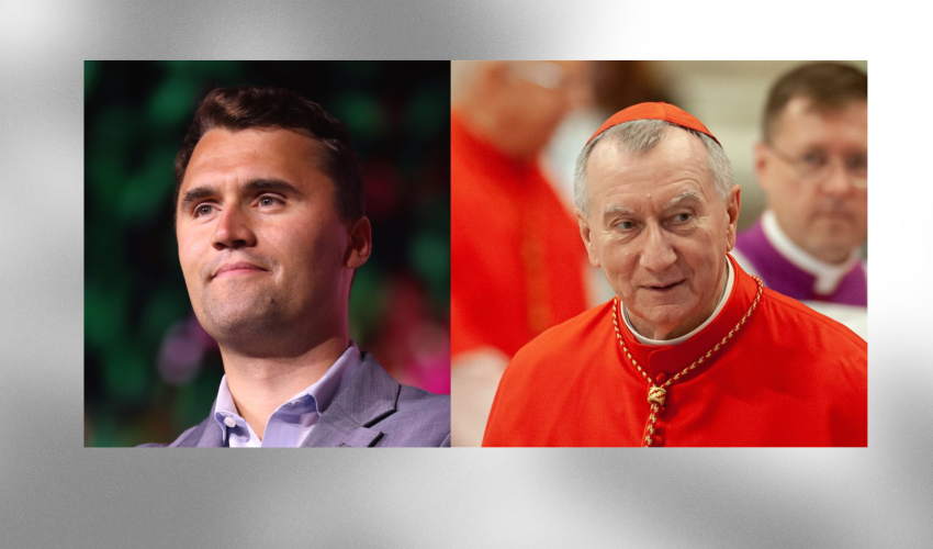 Charlie Kirk et le cardinal Parolin - DR