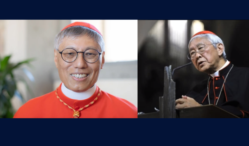 Cardinal Chow ( à gauche) cardinal Zen ( à droite)