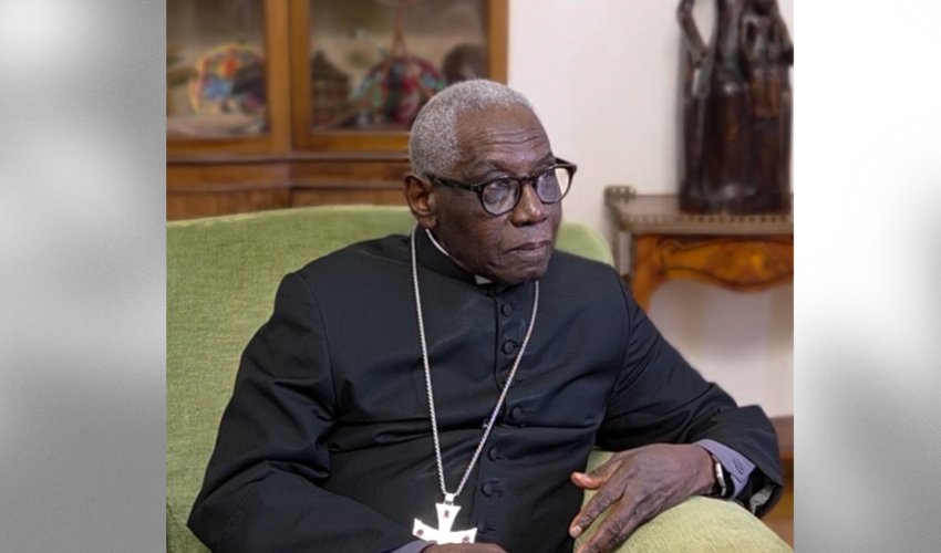 Cardinal Robert Sarah à Rome lors de l'entretien Tribune Chrétienne ( 9 octobre 2025 ) @tribunechretienne