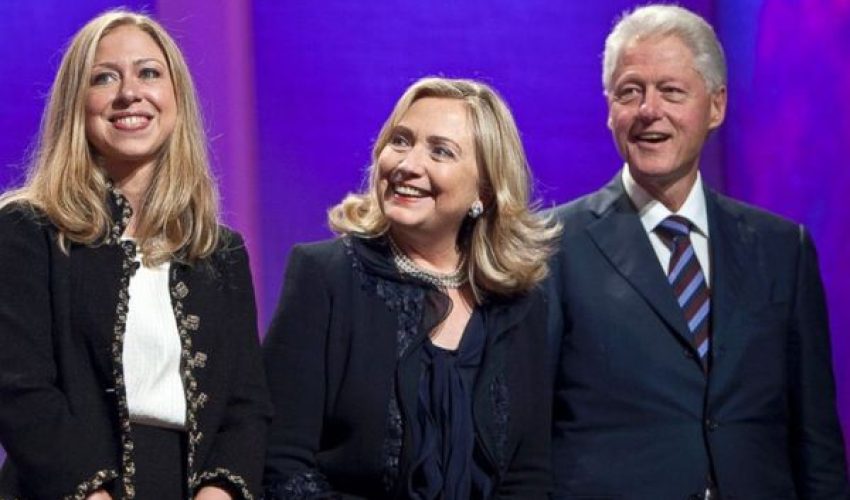 Chelsea , Hilary et Bill Clinton - DR