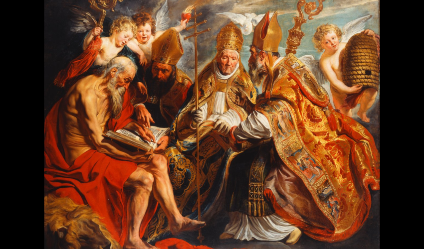Les Quatre Docteurs de l’Église, Jacob Jordaens, sans date – huile sur toile - DR