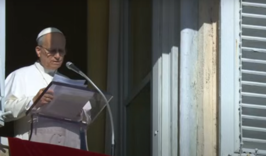 Pape Léon XIV , 8 décembre 2025 - capture écran