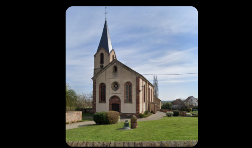 église de Zehnacker - image Street View