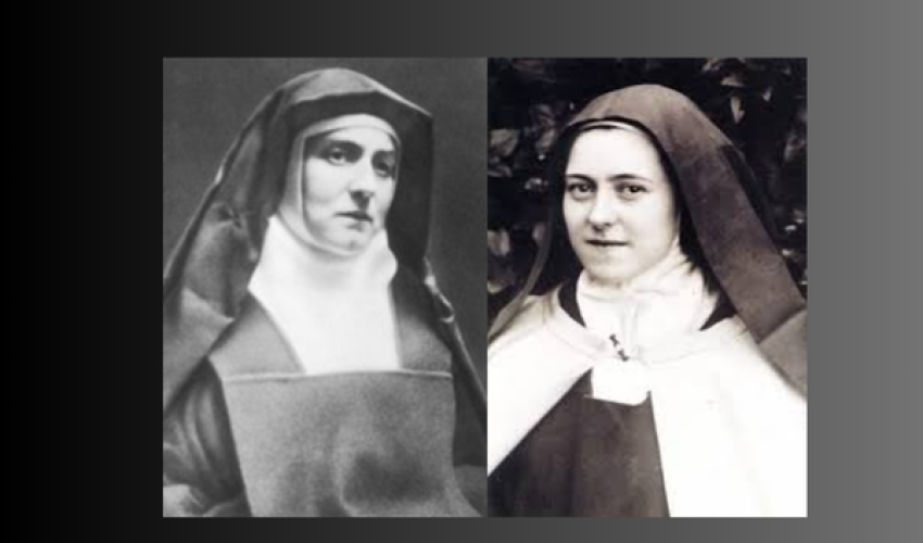 Edith Stein ( à gauche) devenue Thérèse-Bénédicte de la Croix - Sainte Thérèse de Lisieux ( à droite)