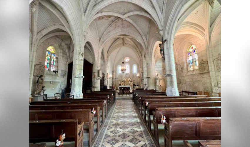intérieur de l'église Saint-Lucien d'Avrechy - DR