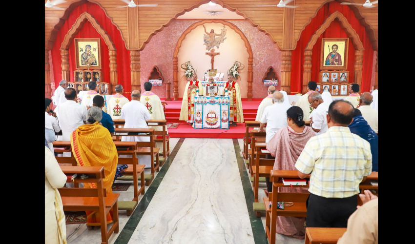 Une célébration le 10 avril 2025 au mont Saint-Thomas (Chennai, Tamil-Nadu), siège de l’Église syro-malabare.
© Syro Malabar Church/Facebook