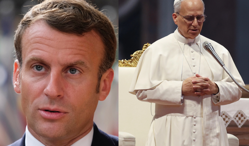 Emmanuel Macron - León XIV (Depósito)