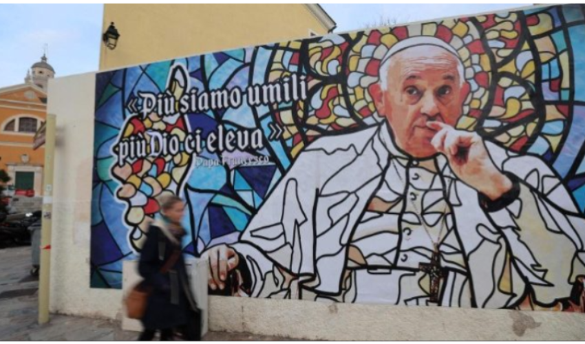 Mur dédié au Pape François à Ajaccio - DR