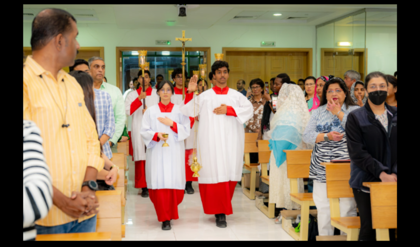 Célébration de la fête de saint Joseph le 19 mars 2025 à la cathédrale d’Abou Dhabi - DR