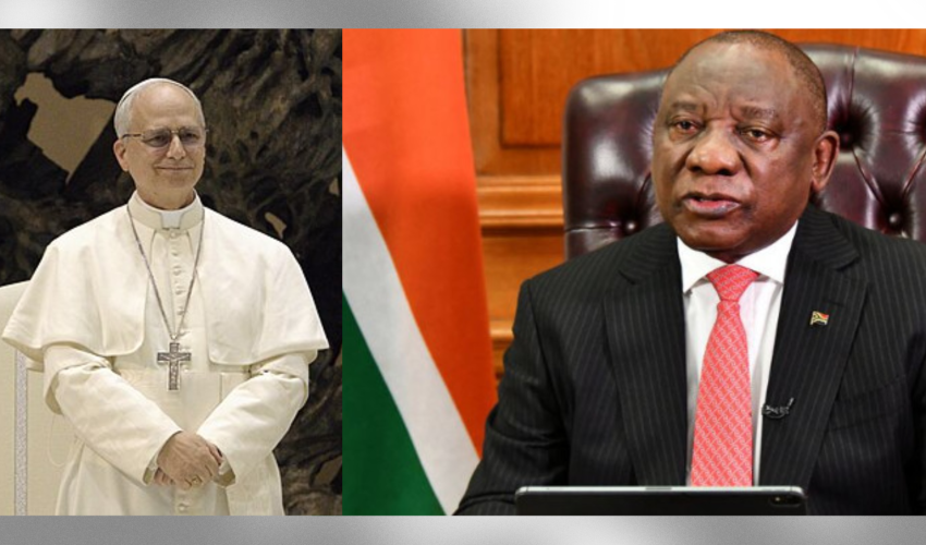 Le pape Léon XIV et le président Cyril Ramaphosa - DR
