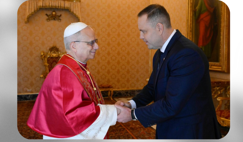 Le Pape Léon XIV avec le président polonais Karol Nawrocki - Photo Facebook Vatican media