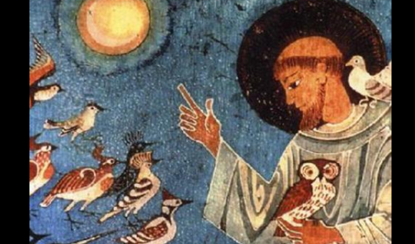 Peinture illustrant la prière de saint François d’Assise pour la création - DR