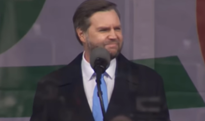 JD Vance lors de son discours de la Marche Pour la Vie - capture écran