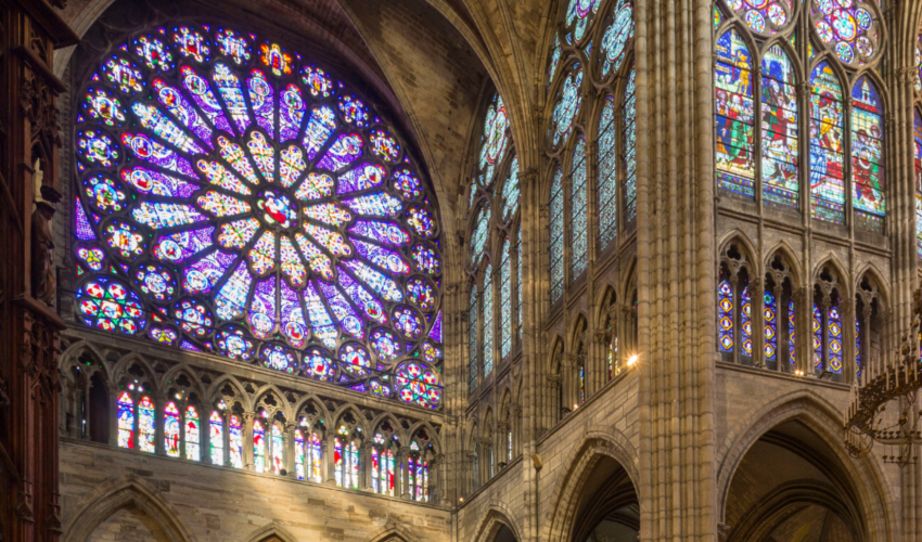Rosace de la cathédrale de Saint Denis - DR
