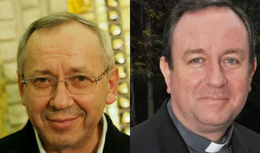 Le père Marko Rupnik ( à gauche) et Monseigneur Zanchetta - DR