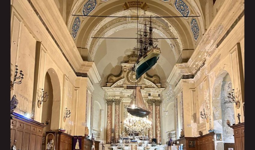 Intérieur de l'Eglise Saint Erasme à Ajaccio - DR