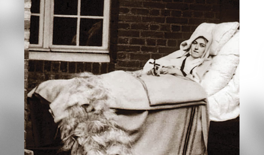 Sainte Thérèse de Lisieux en août 1897, peu avant sa mort - DR