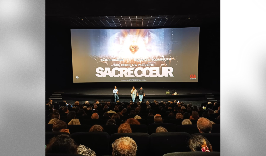 Sabrina et Steven Gunnell lors de la présentation du film SACRE COEUR à Lille- DR
