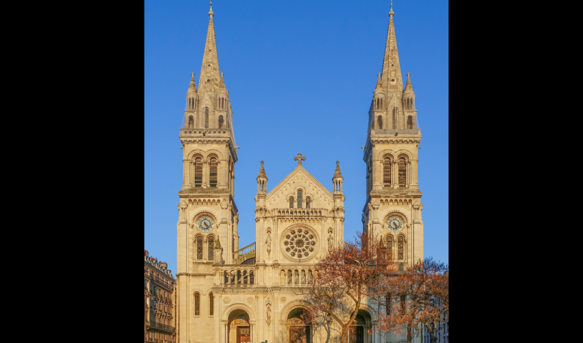 Façade de l'église Saint-Ambroise à Paris - DR