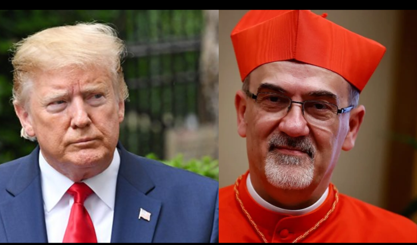 Le président Donald Trump et le cardinal Pizzaballa -DR
