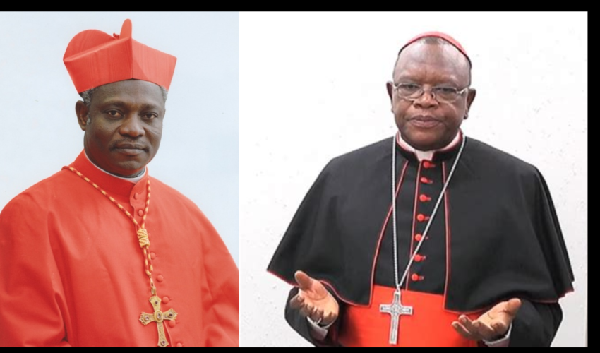 Le Cardinal Turkson (à gauche)  et le Cardinal Ambongo - DR