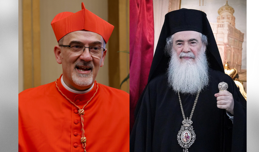Le cardinal Pizzaballa et le patriarche Théophilos III
