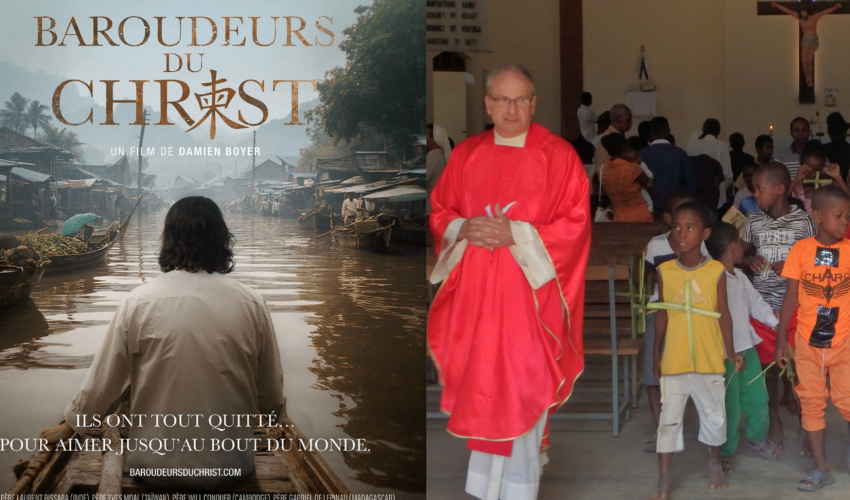 à droite, le Père Bertrand de Bourran @tribunechrétienne