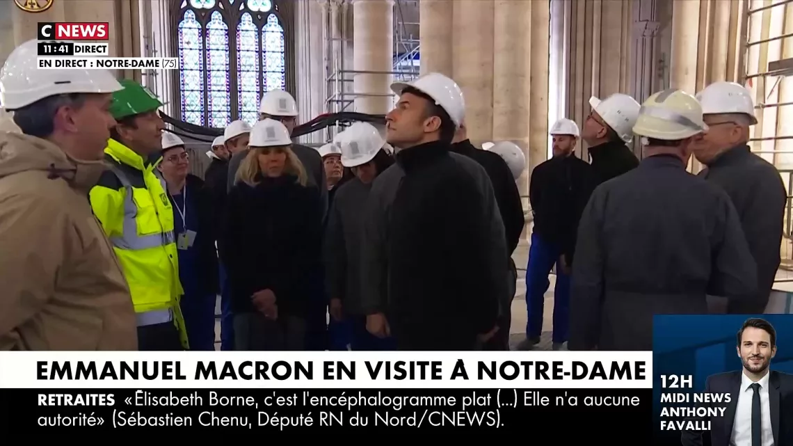 Emmanuel Macron à Notre Dame