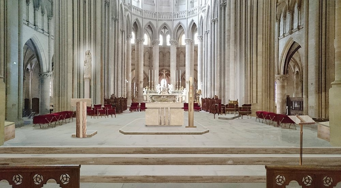intérieur de la cathédrale de Coutance