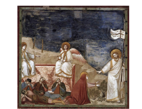 Giotto, La Résurrection, 1303-1305, Padoue, Chapelle des Scrovegni.