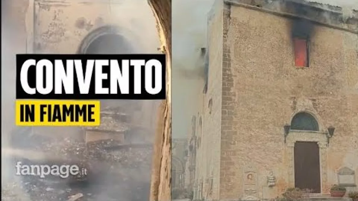 Le couvent de Sante Marie de Jésus détruit par les flammes