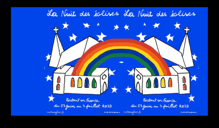 Affiche le nuit des églises 2023 - source Eglise Catholique