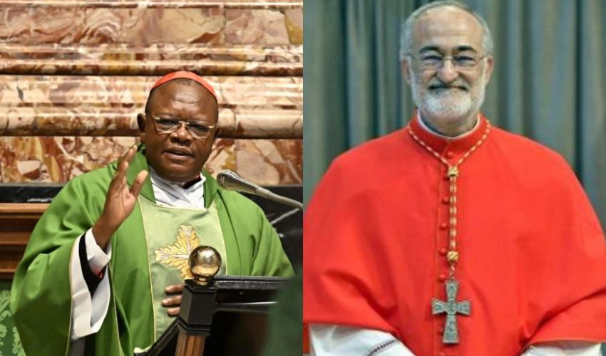 Cardinal Fridolin Ambongo  et le  cardinal Cristóbal López Romero
