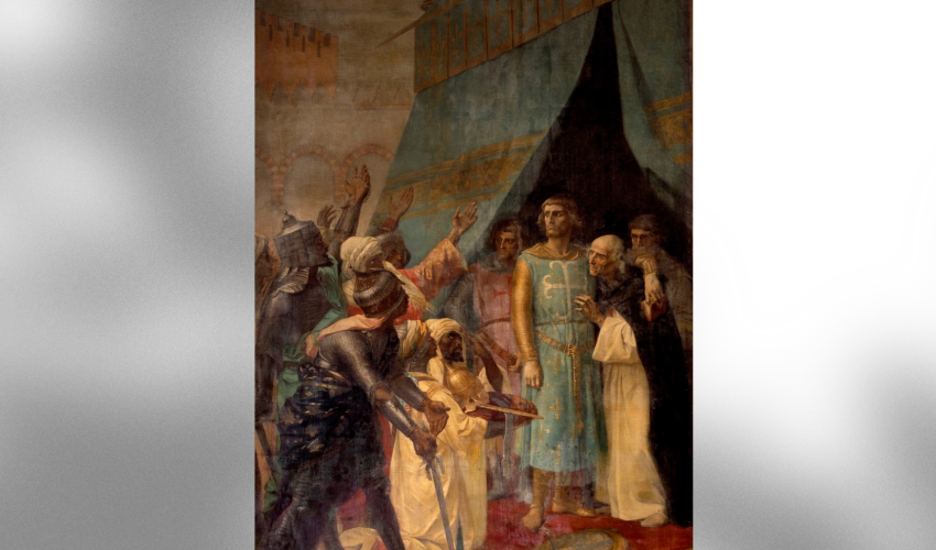 Saint Louis à Jérusalem, Alexandre Cabanel, XIXᵉ siècle, Panthéon (Paris).
