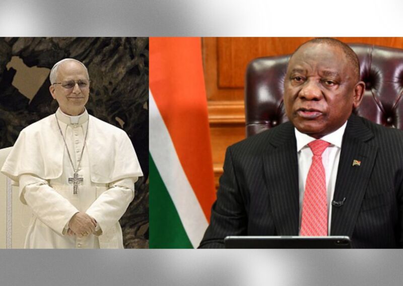 Image for the Tweet beginning: 🔴⚡️Le pape Léon XIV reçoit