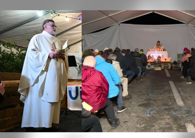 Image for the Tweet beginning: 🔴⚡️Noël sur l’autoroute A64 :