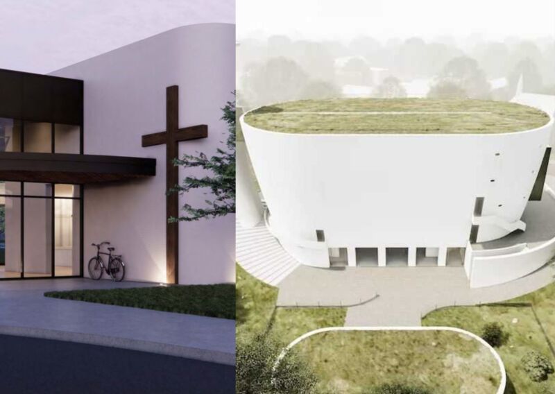 Image for the Tweet beginning: 🚨FLASH : Une église imprimée