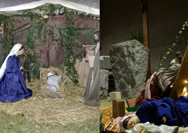 Image for the Tweet beginning: 🚨Profanation d’une crèche près d’Agen