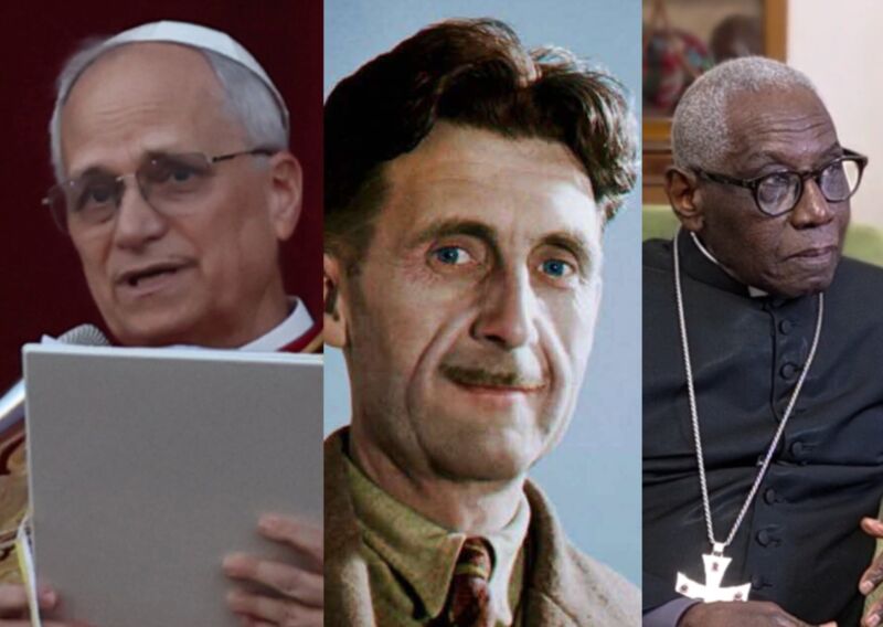 Image for the Tweet beginning: 🔴⚡️Le pape Léon XIV, George