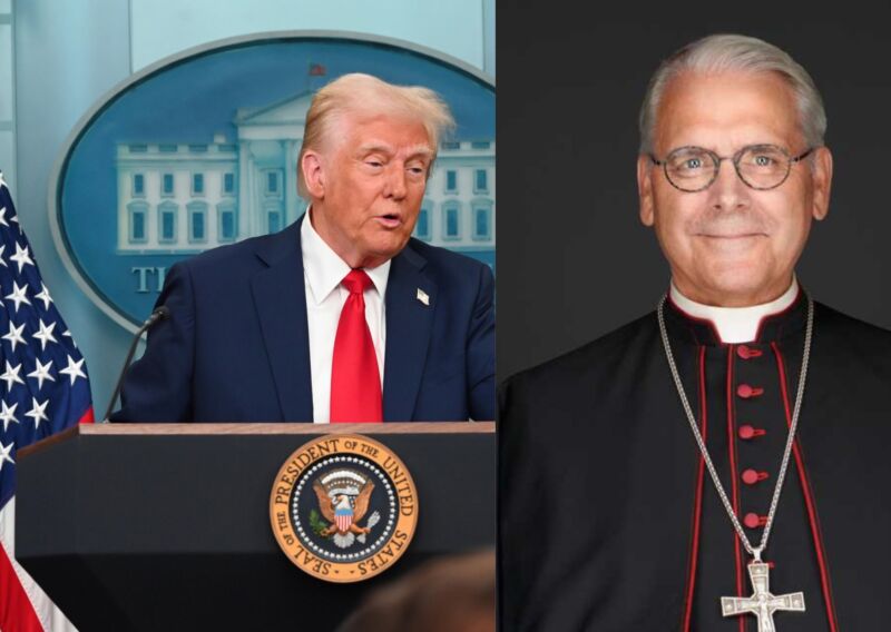 Image for the Tweet beginning: 🚨Les évêques américains reçus à