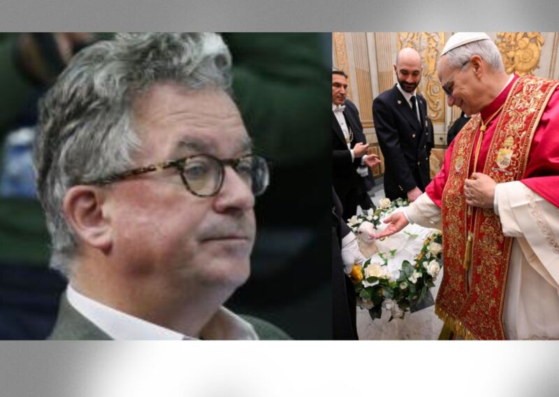 Image for the Tweet beginning: 🚨⚡️Attaque contre le pape Léon