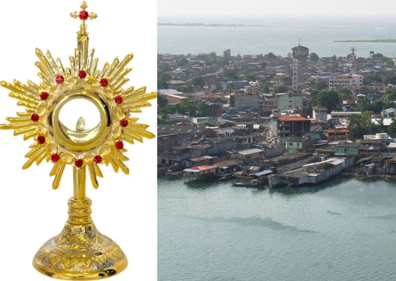 Image for the Tweet beginning: 🔴⚡️Quand l’Eucharistie fit face à