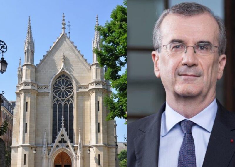 Image for the Tweet beginning: 🚨François Villeroy de Galhau quitte