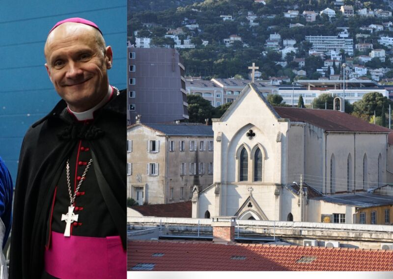 Image for the Tweet beginning: 🚨À Toulon, l’évêque Monseigneur Touvet